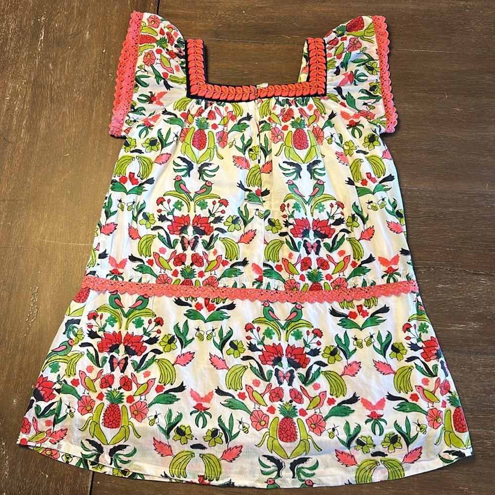Roller Rabbit Multicolored Ruffle Sleeve Dress - Picture 2 of 7